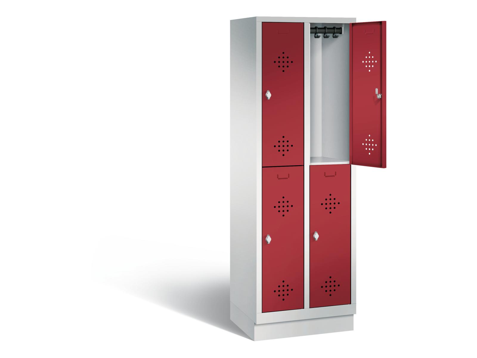 Spind doppelstöckig S2000 Classic - 2 Abteile 300mm Abteilbreite