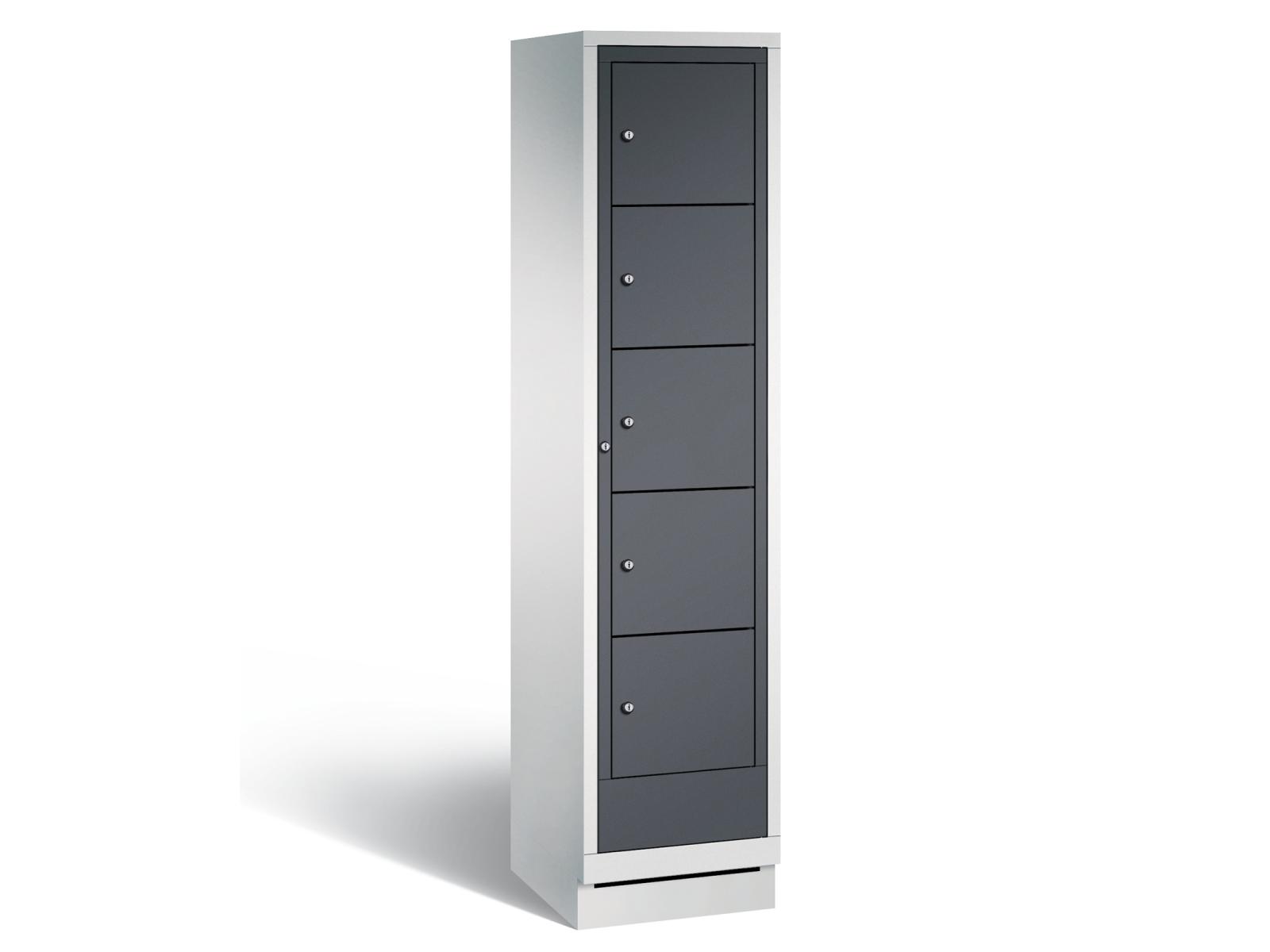 Wäschesausgabeschrank - 400mm Abteilbreite - 1 Abteil / 5 Fächer