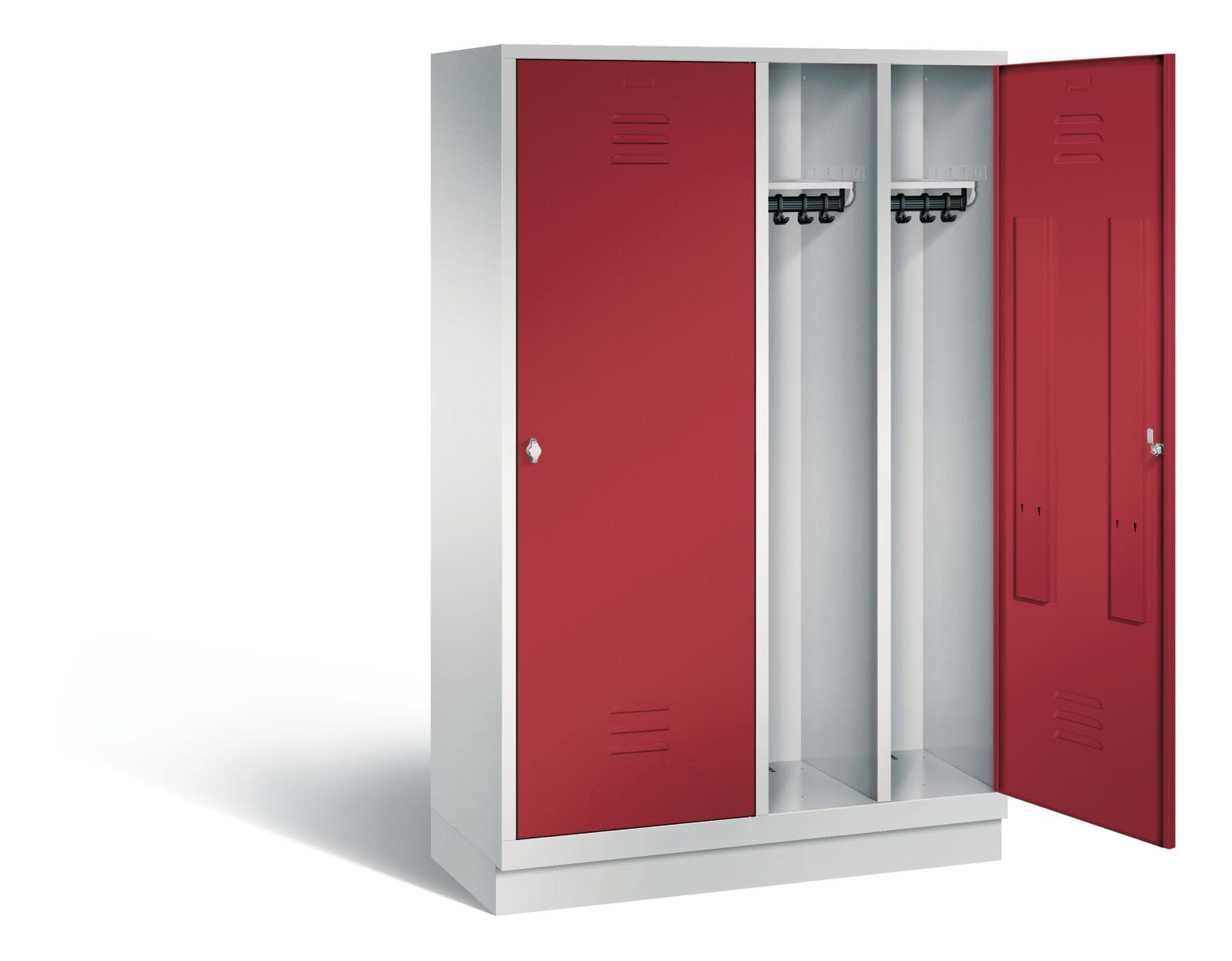 Spind nach Arbeitsstättenrichtlinien S2000 Classic - für 2 Personen 4x300mm Abteilbreite