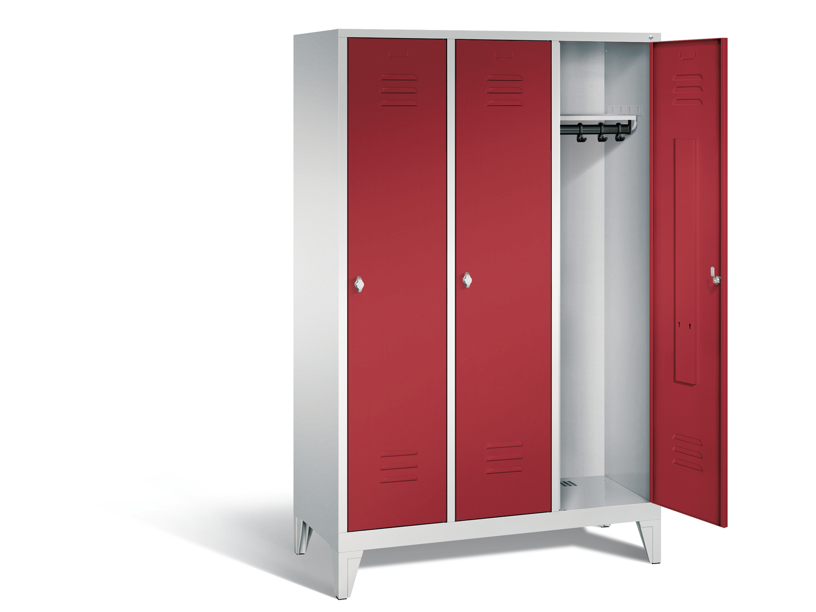 Spind F2000 Classic - 3 Abteilen 400mm Abteilbreite