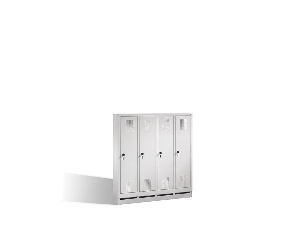 Spind Paul - Garderobenschrank für Kindergärten - 4 Abteile