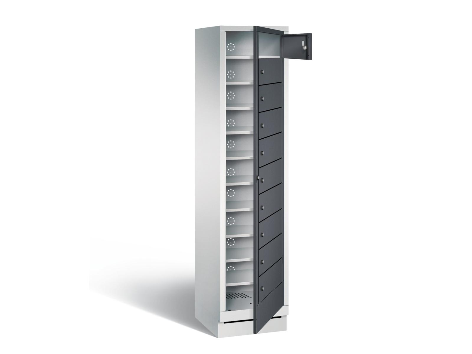 Wäschesausgabeschrank - 400mm Abteilbreite - 1 Abteil / 10 Fächer