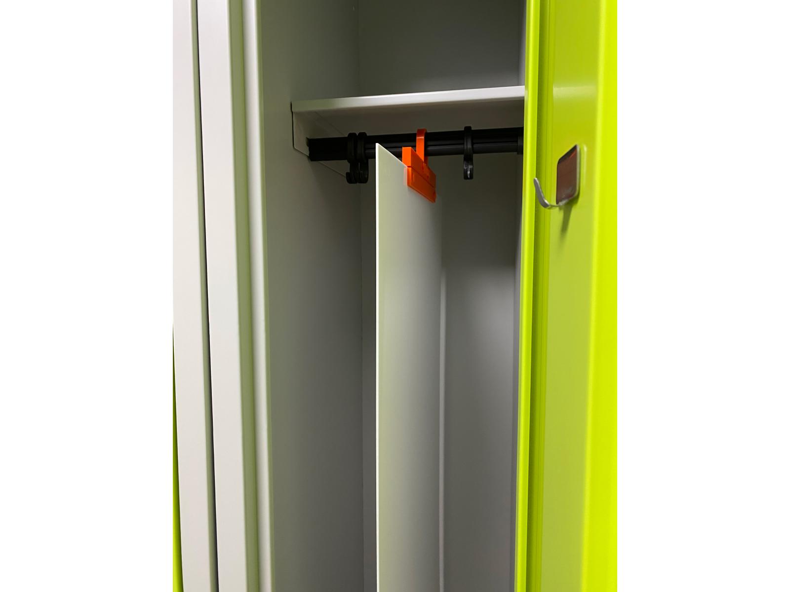 Trennwand 106,5cm hoch aus Acryl - Weiß