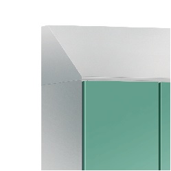 Schrägdachaufsatz 2 Abteile - 300mm