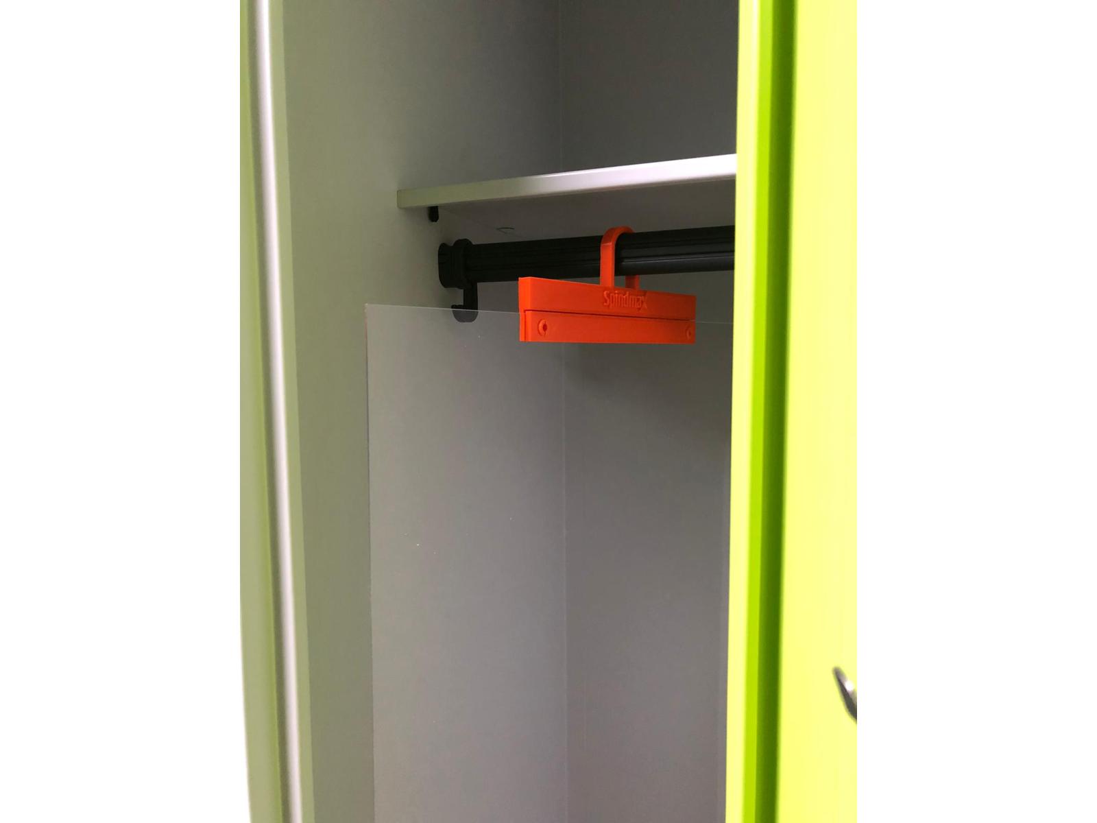 Trennwand 106,5cm hoch aus Acryl - Transparent