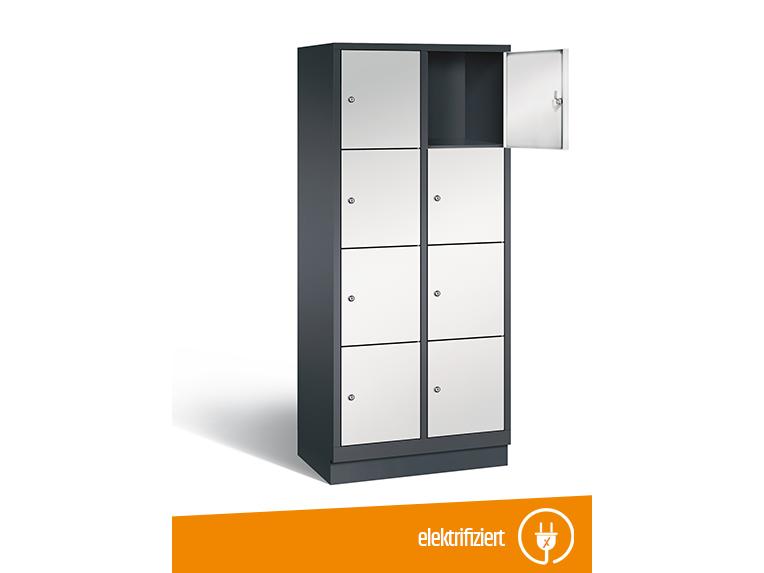 Schließfachschrank 8 Fächer mit Elektrifizierung