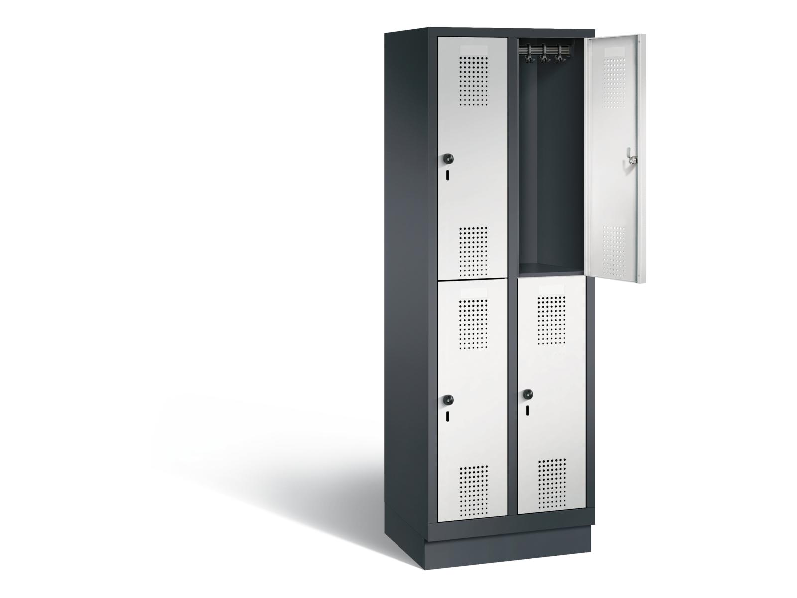 Spind doppelstöckig S3000 Evolo - 2 Abteile 300mm Abteilbreite