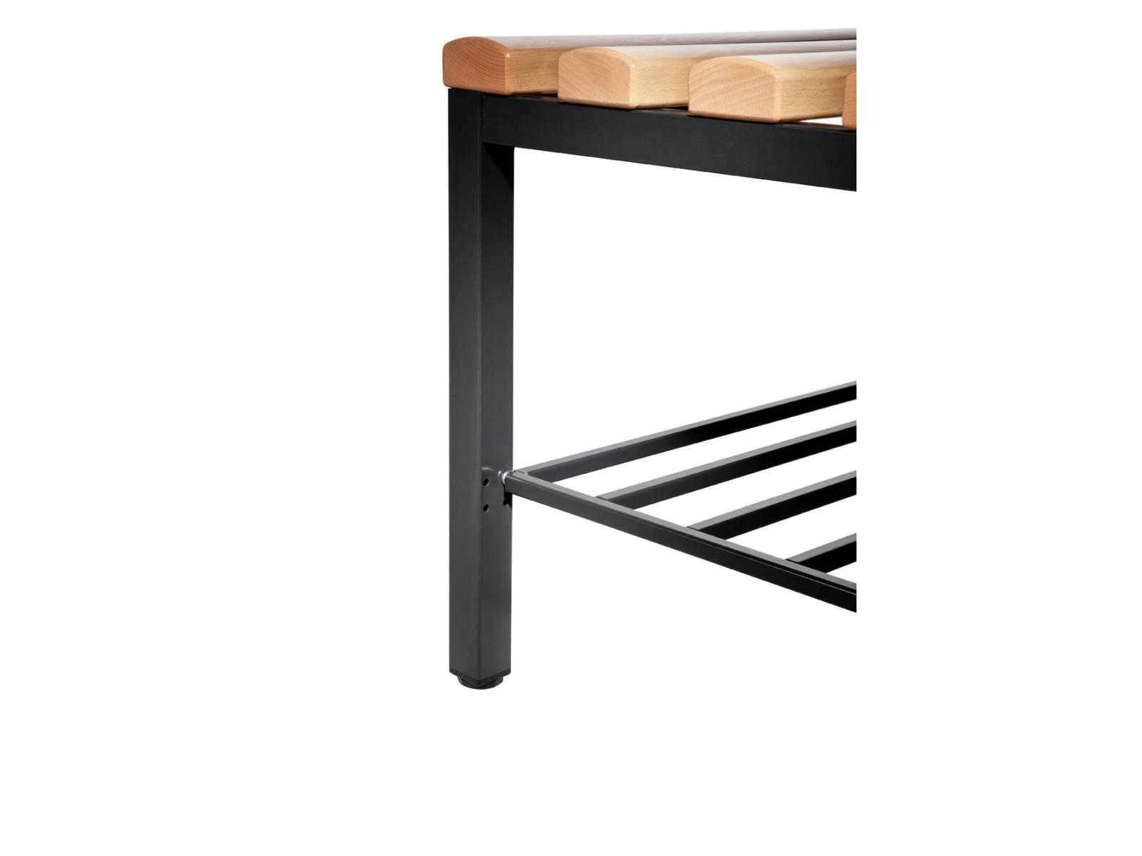 Garderobenbank Serie 2000/3000 einseitig 1500mm breit