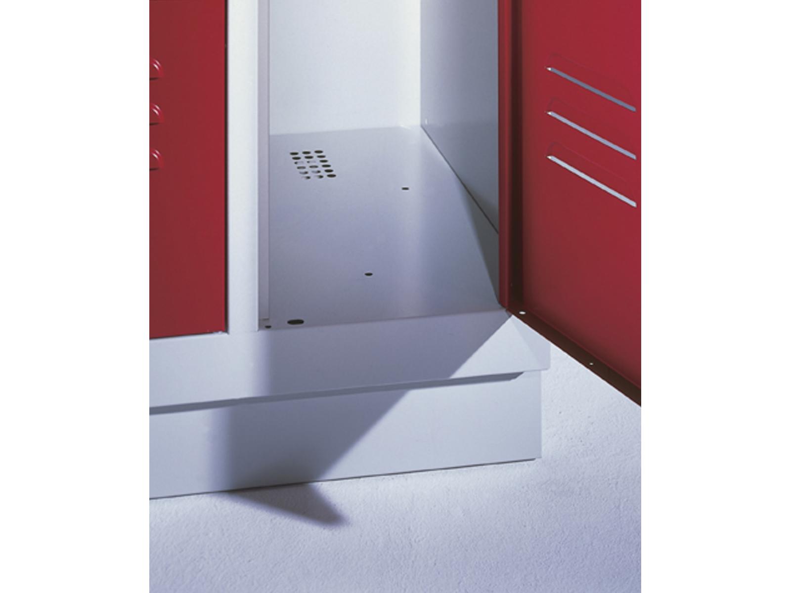 Schließfachschrank S2000 Classic fünf Fächer übereinander - 2 Abteile 400mm Abteilbreite