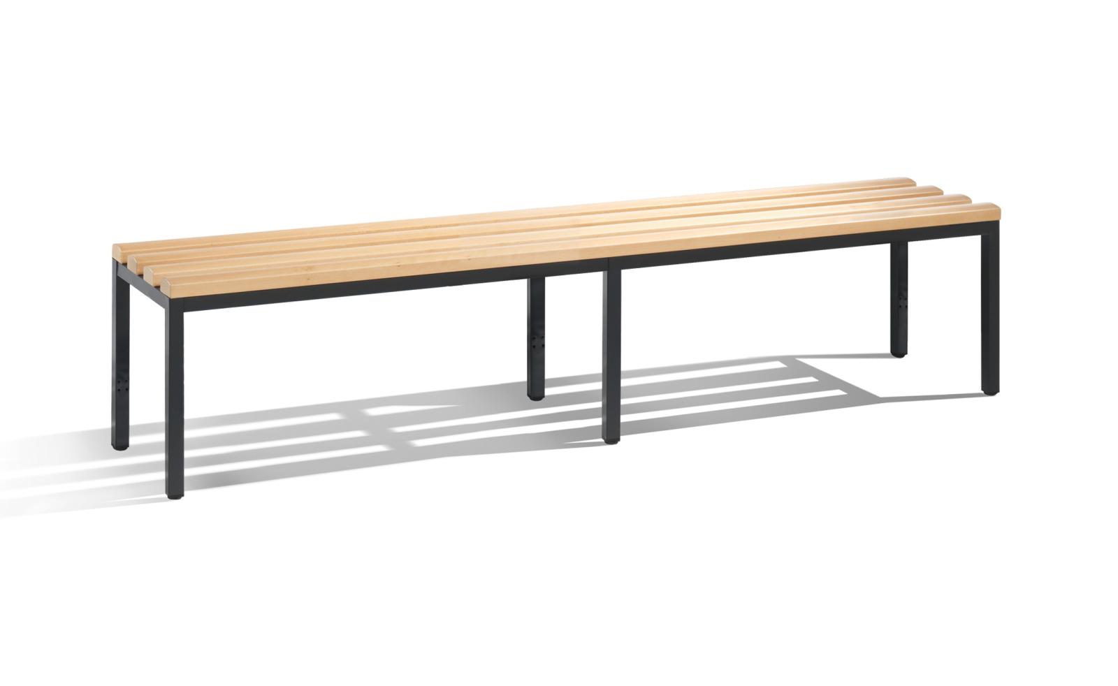 Garderobenbank Serie 2000/3000 freistehend 1960mm breit