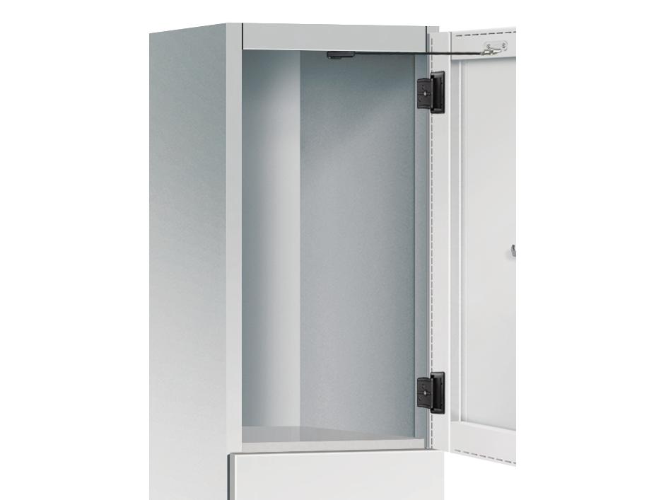 Schließfachschrank Cambio - 20 Fächer / 4 Abteile 300mm Abteilbreite