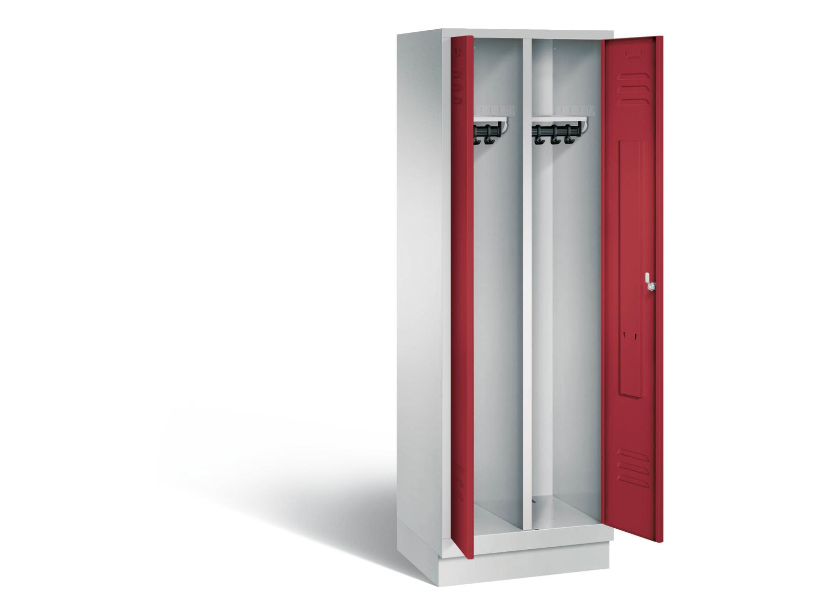 Spind nach Arbeitsstättenrichtlinien S2000 Classic - für 1 Person 2x300mm Abteilbreite