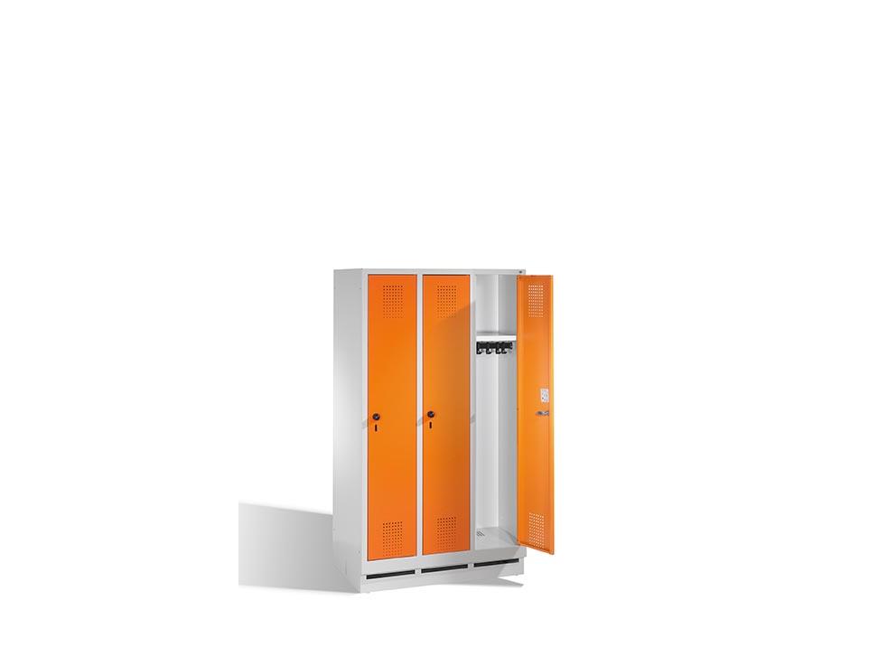 Spind Jonas - Garderobenschrank für Grundschulen - 3 Abteile