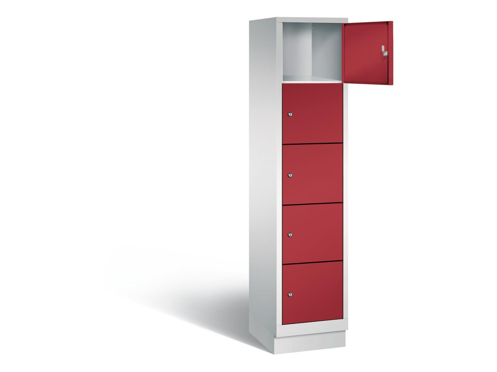 Schließfachschrank S2000 Classic fünf Fächer übereinander - 1 Abteil 400mm Abteilbreite