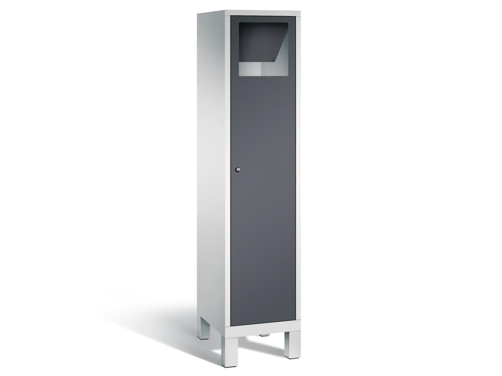 Wäschesammelschrank mit Füßen - 400mm Abteilbreite -1 Abteil