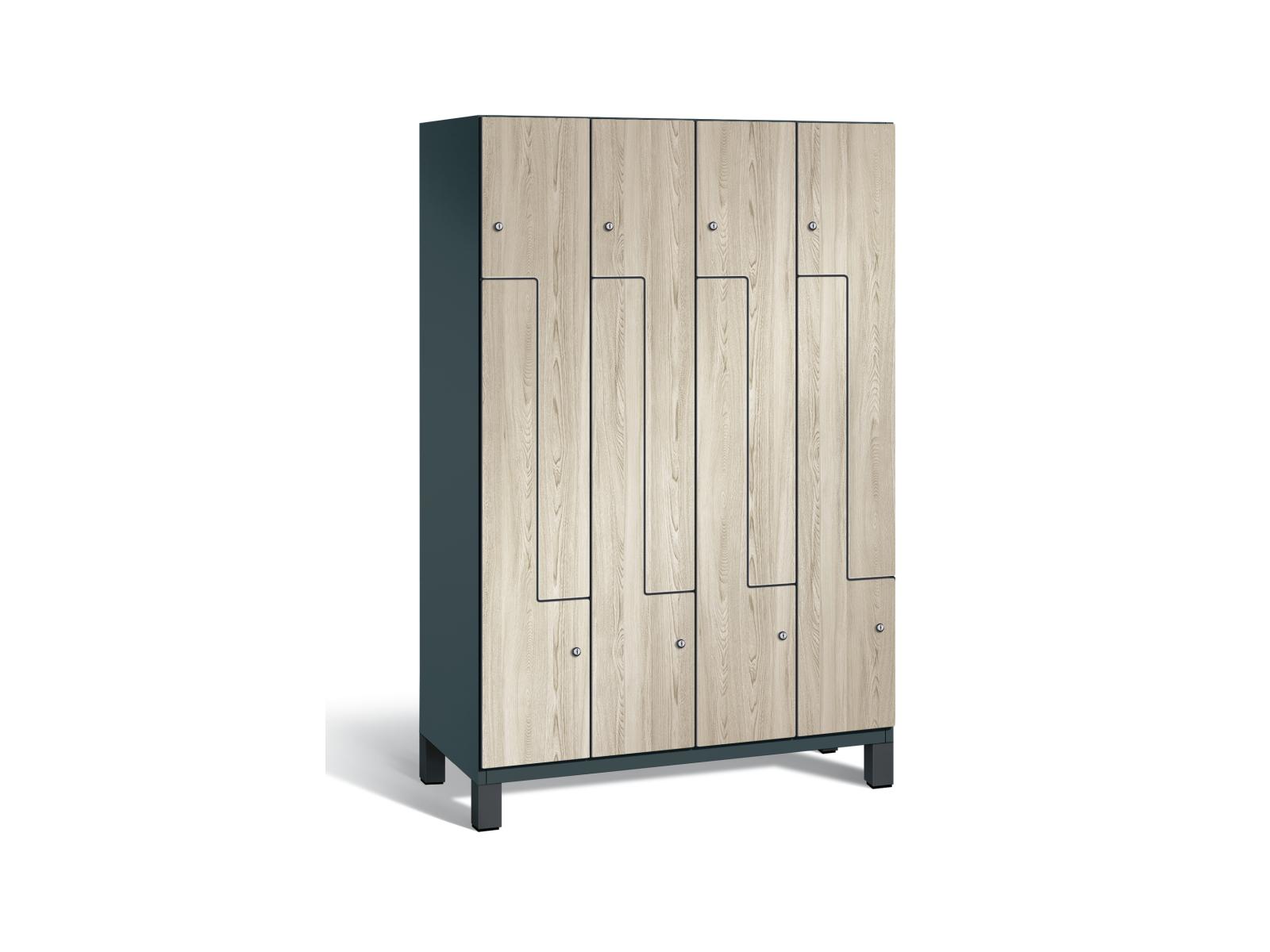 Z-Spind Serie Cambio - 4 Abteil / 8 Fächer 300mm Abteilbreite