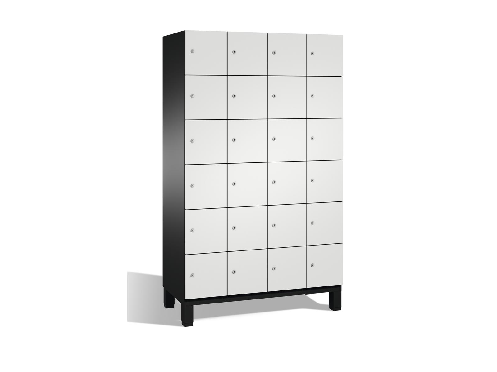 Schließfachschrank Cambio - 24 Fächer / 4 Abteile 300mm Abteilbreite