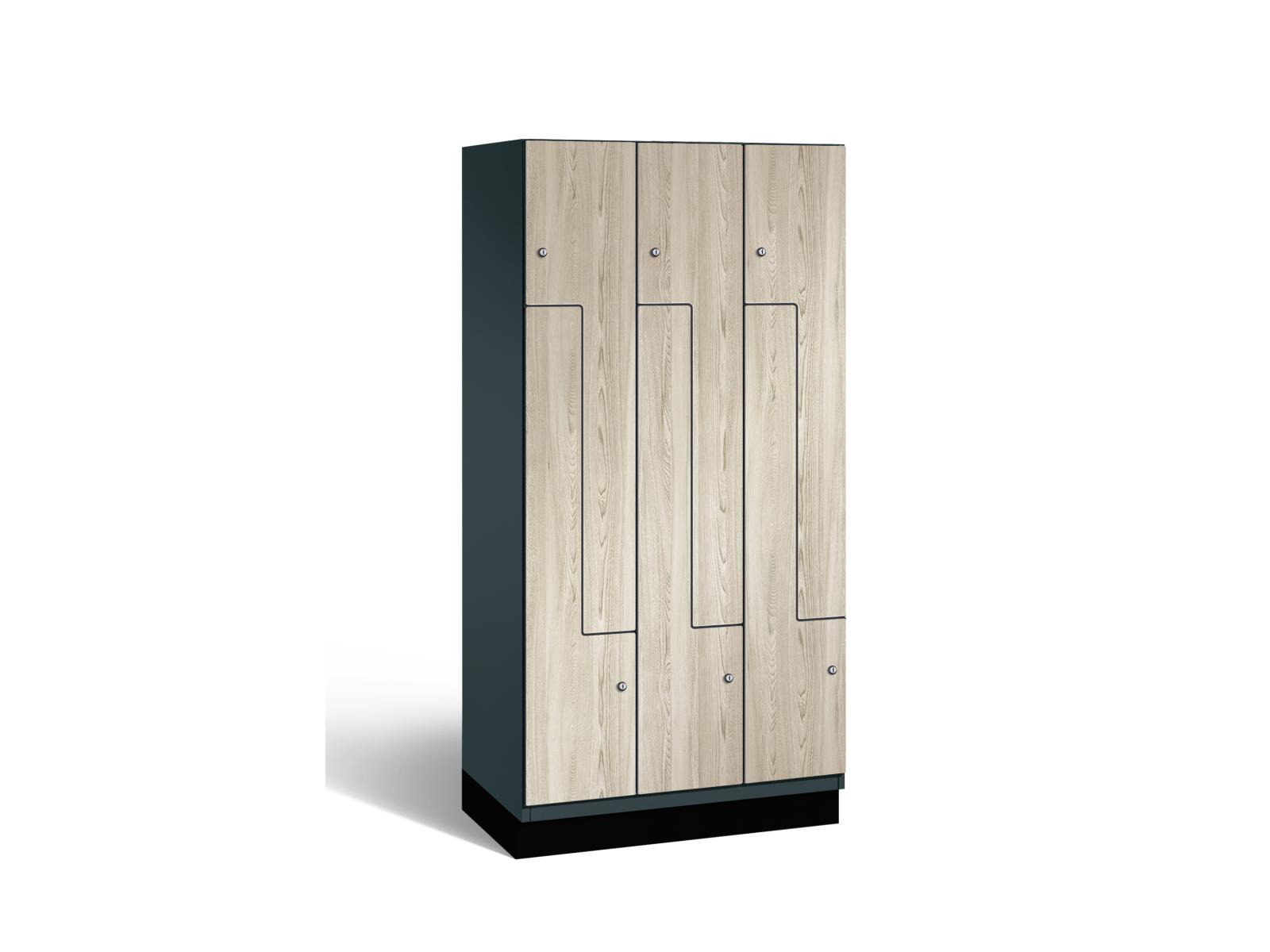 Z-Spind Serie Cambio - 3 Abteil / 6 Fächer 400mm Abteilbreite