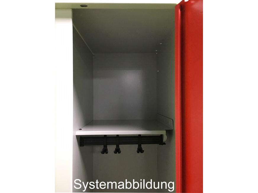 Spind S2000 Classic mit vorgebauter Sitzbank - 3 Abteile 300mm Abteilbreite